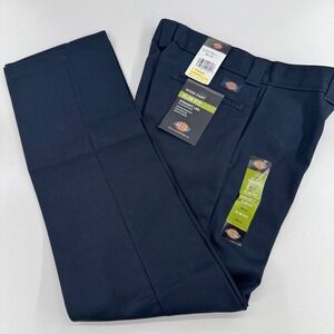 NEW Dickies Slim Fit Work Pants MENS Straight Leg Navy Blue SIZE 30 x 32